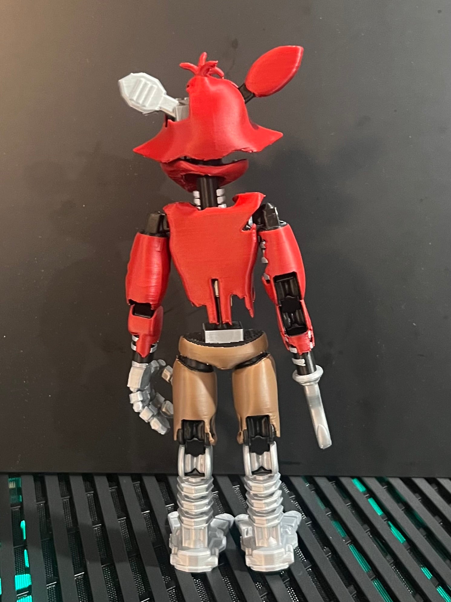 Withered Foxy Articulating Custom Figure FNAF Five Nights At Freddy’s