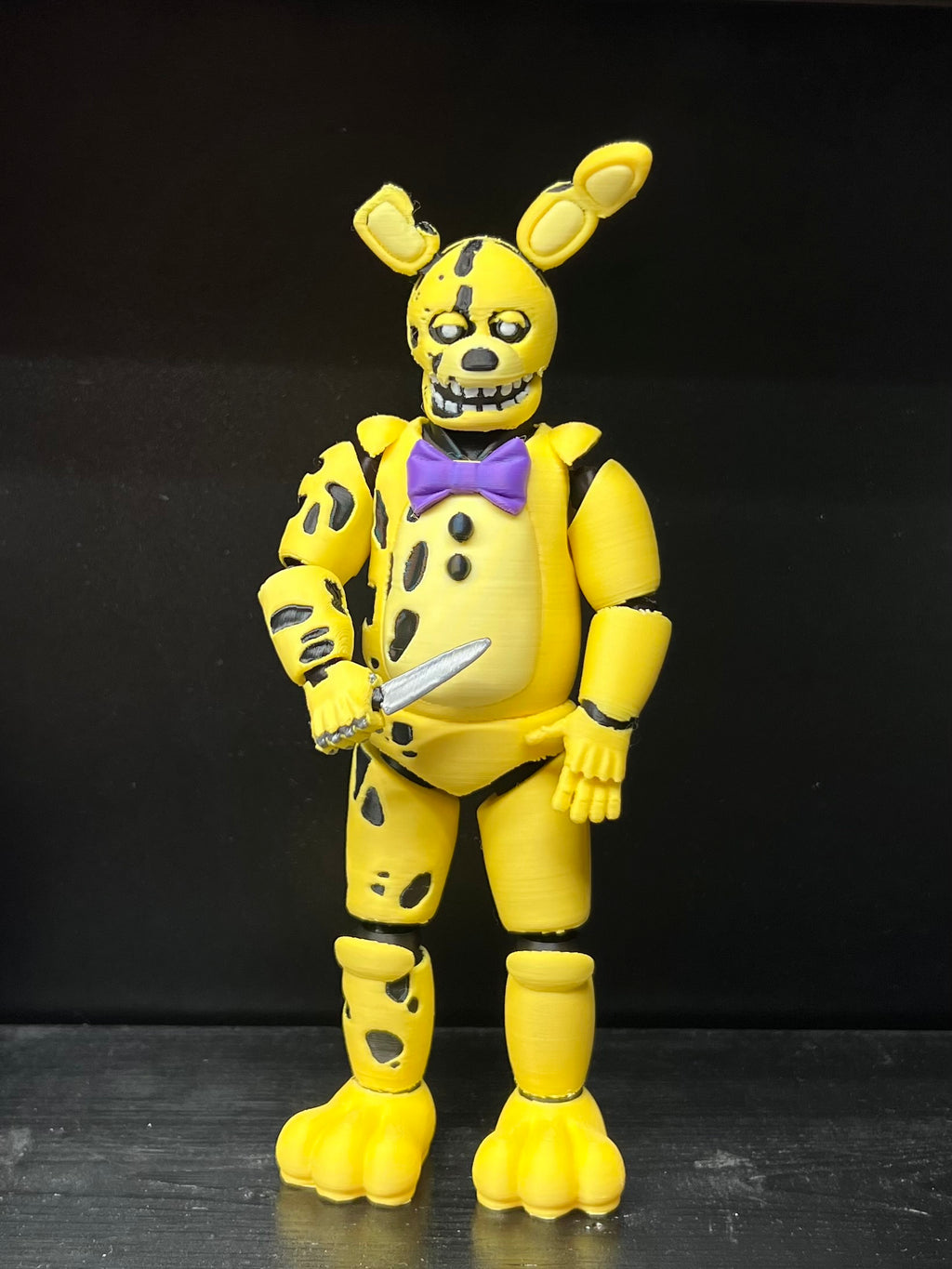 Yellow Rabbit / Springtrap FNAF Five Nights At Freddy’s Figure MATTHEW LILLARD