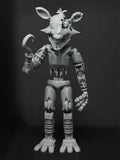 Withered Foxy Custom Uncolored Articulating Figure! FNAF Five Nights At Freddys