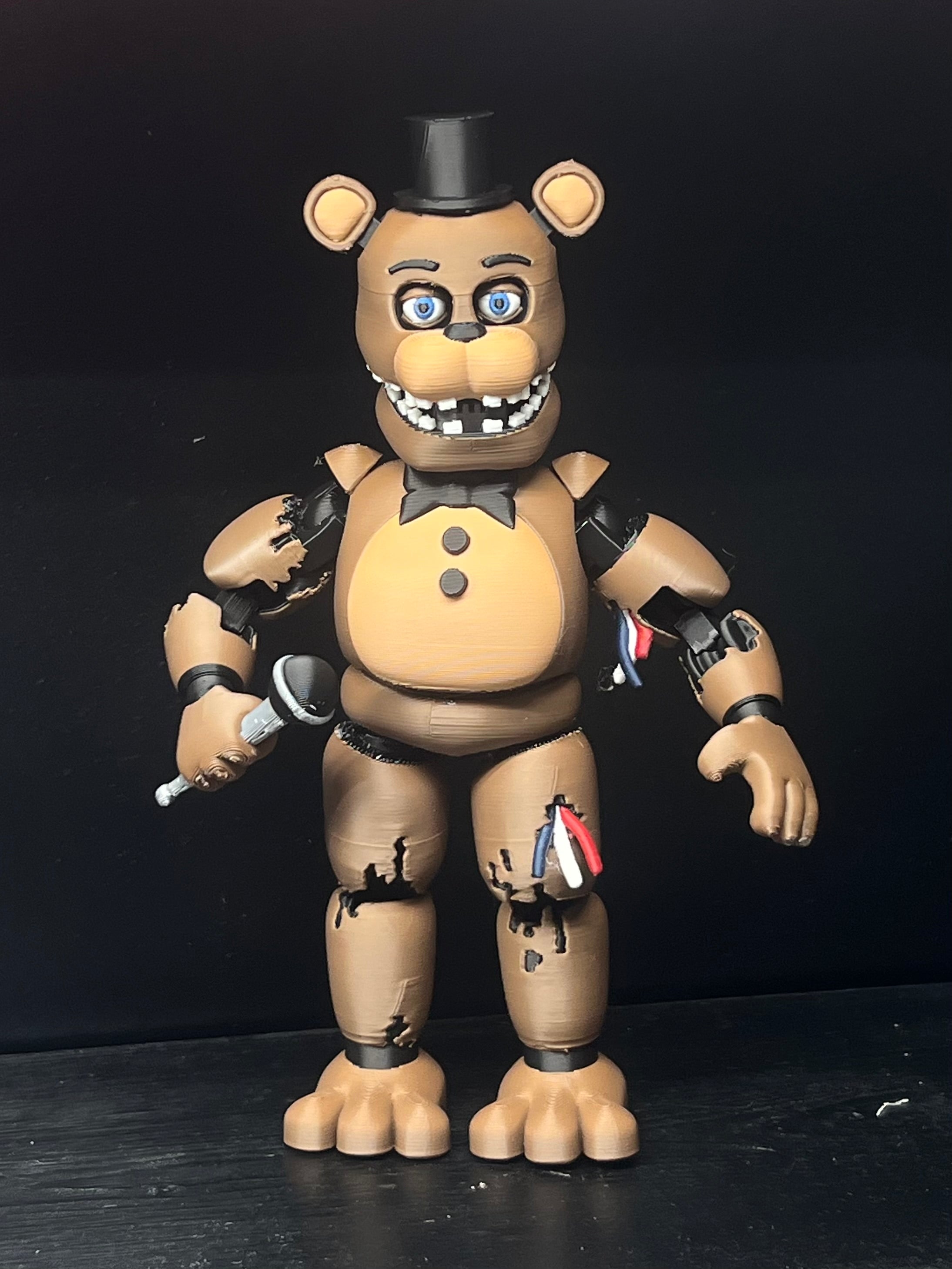 Withered Freddy Custom Articulating Figure! FNAF Five Nights At Freddy’s