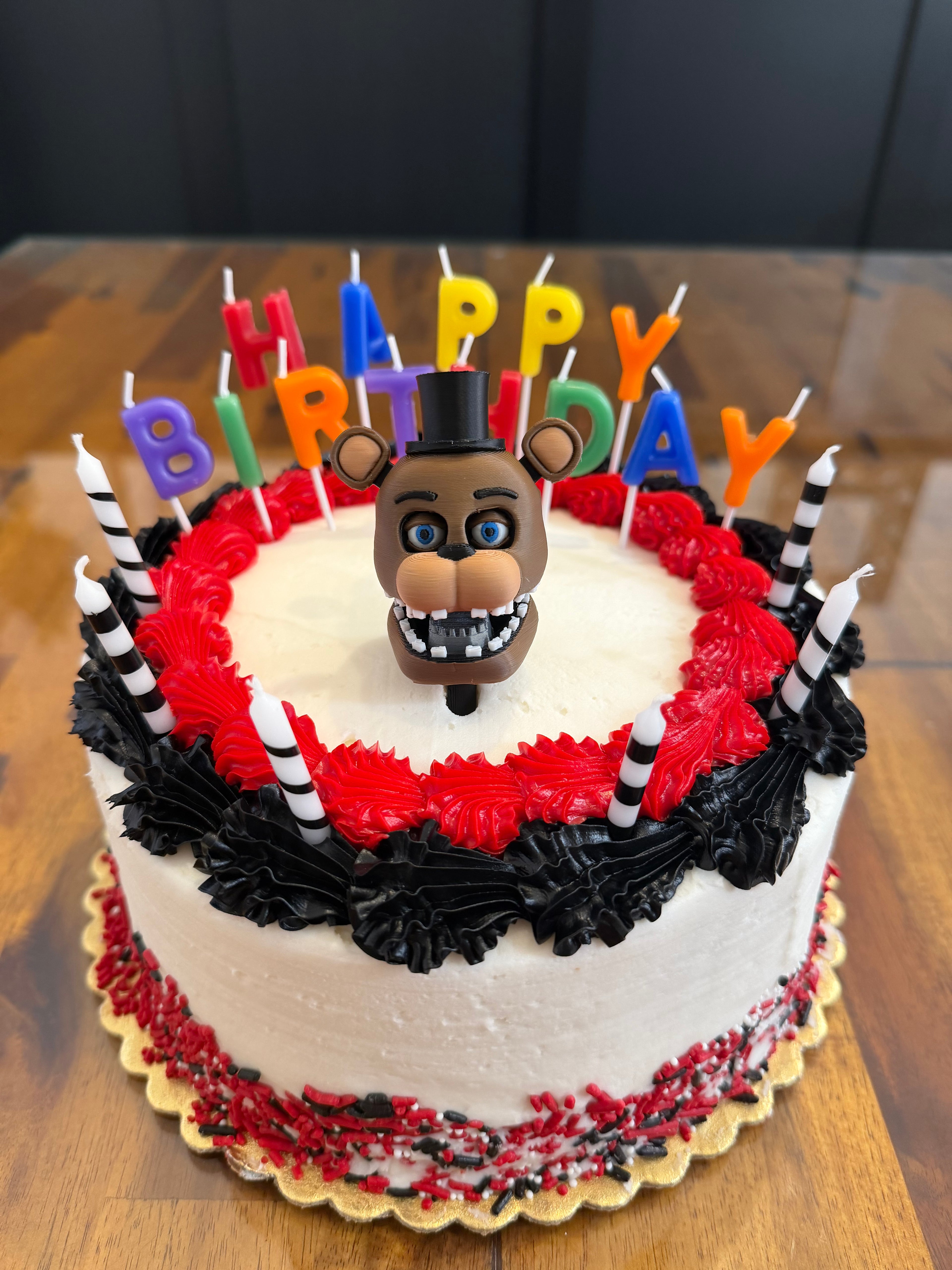 Five Nights At Freddy’s Cake Toppers FNAF Birthday Decorations