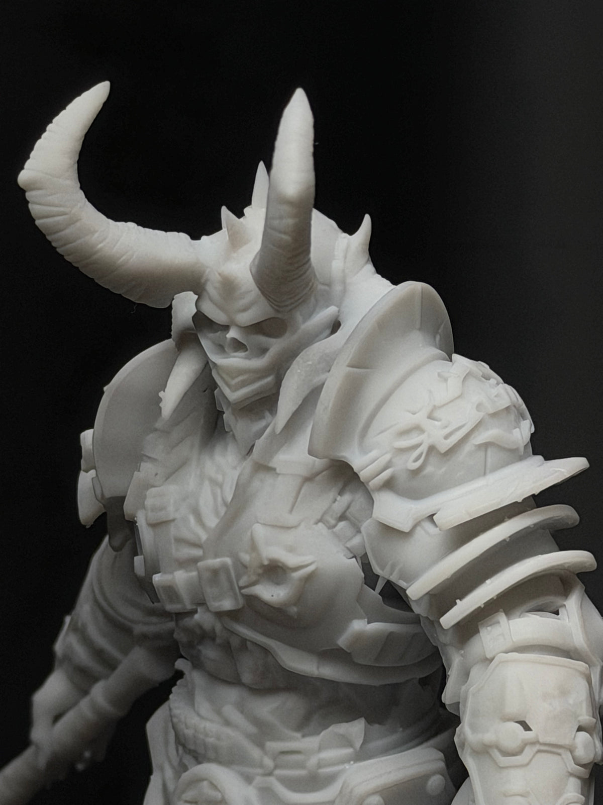 Doom Eternal Marauder Statue Uncolored Resin Print