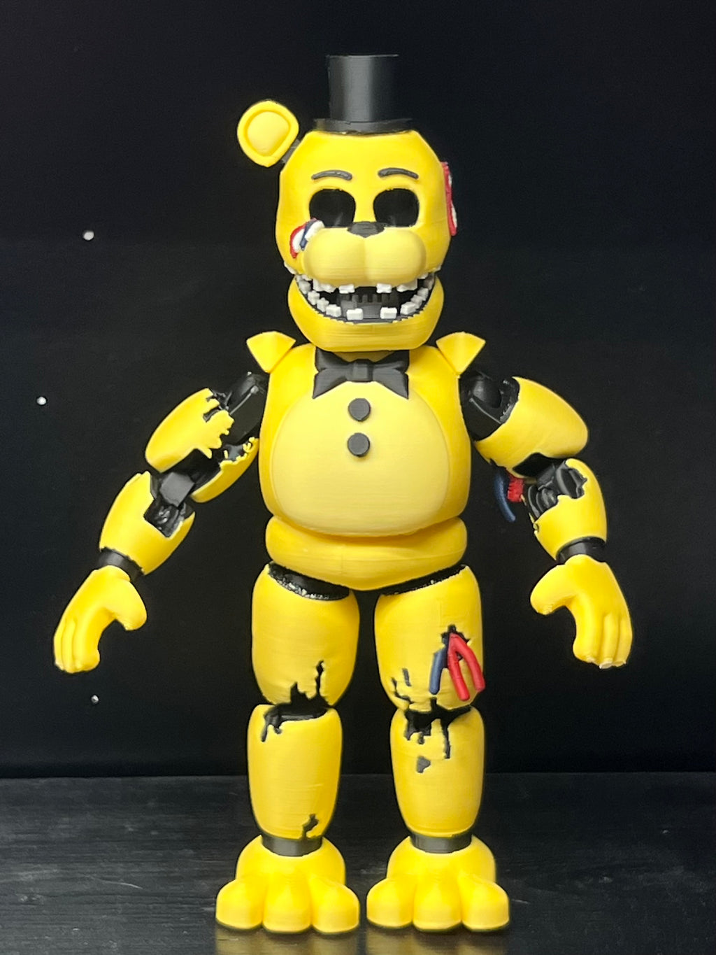 Golden Freddy Custom Articulating Figure FNAF Five Nights At Freddy’s