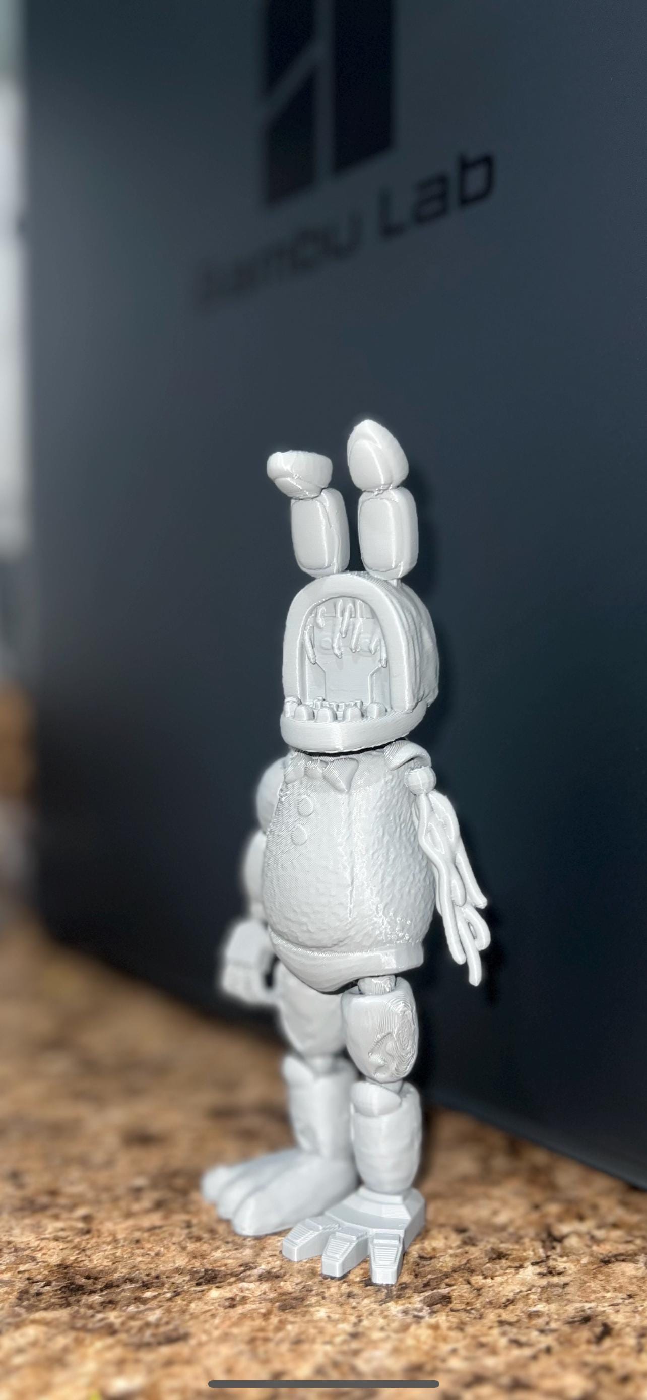 FNAF Withered Bonnie Figure 3D Printed Five Nights At Freddys