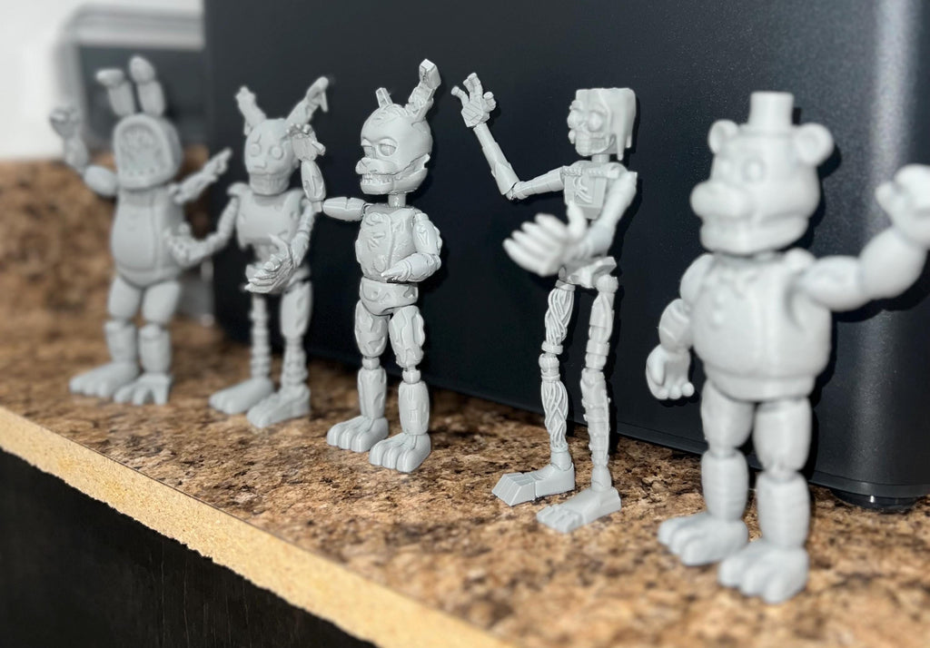 5 Pack Scraptrap, BurnTrap, Withered Bonnie, Withered Freddy, The Mimic FNAF