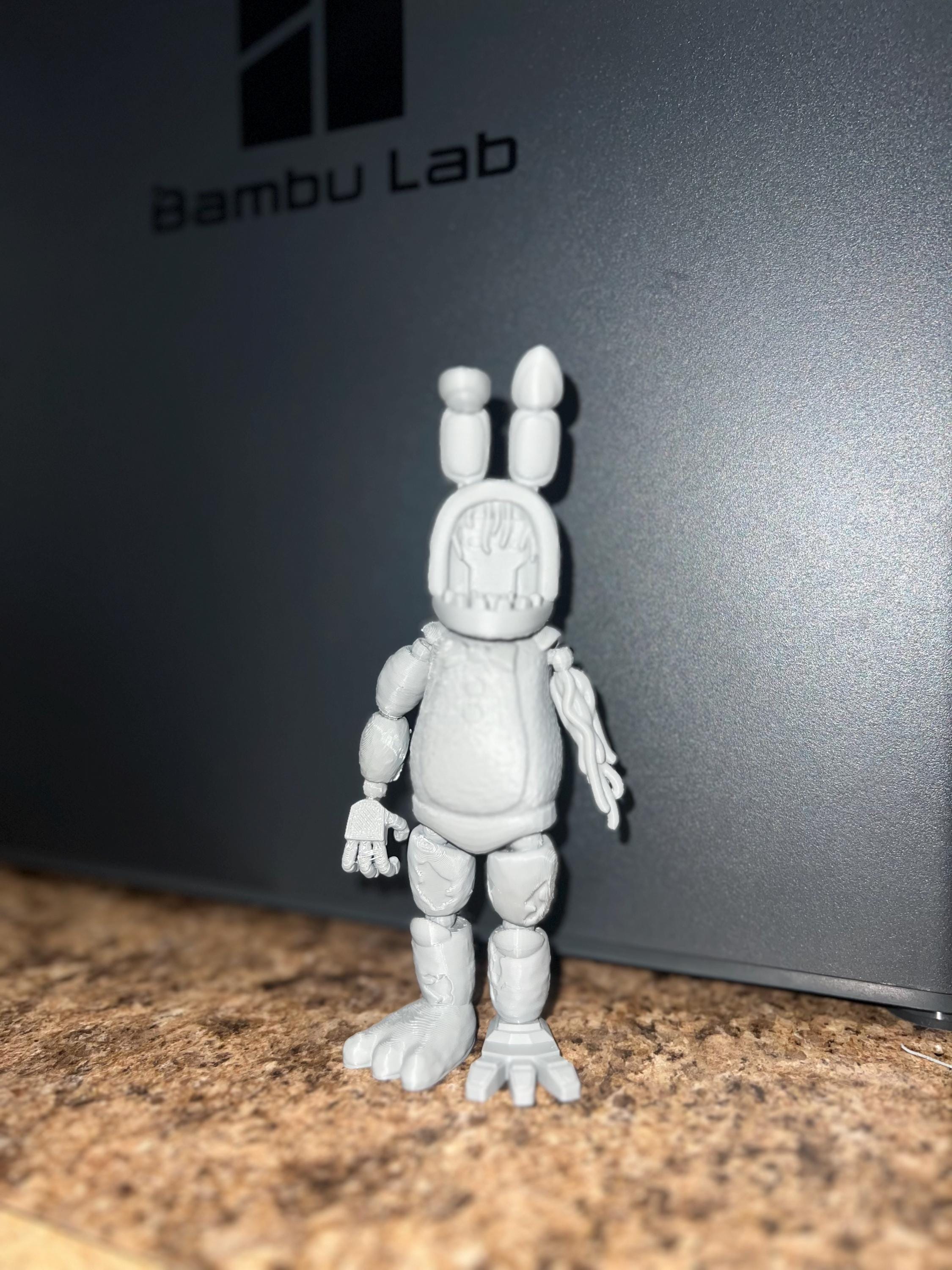 FNAF Withered Bonnie Figure 3D Printed Five Nights At Freddys