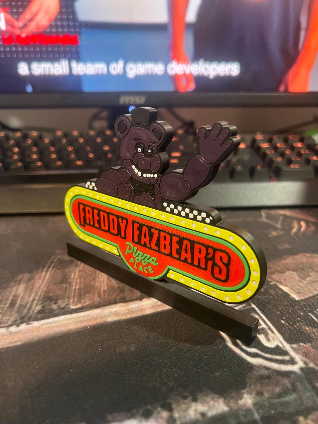 Secret Shadow Freddy Self-Standing Mini Billboard FNAF Five Nights At Freddy’s