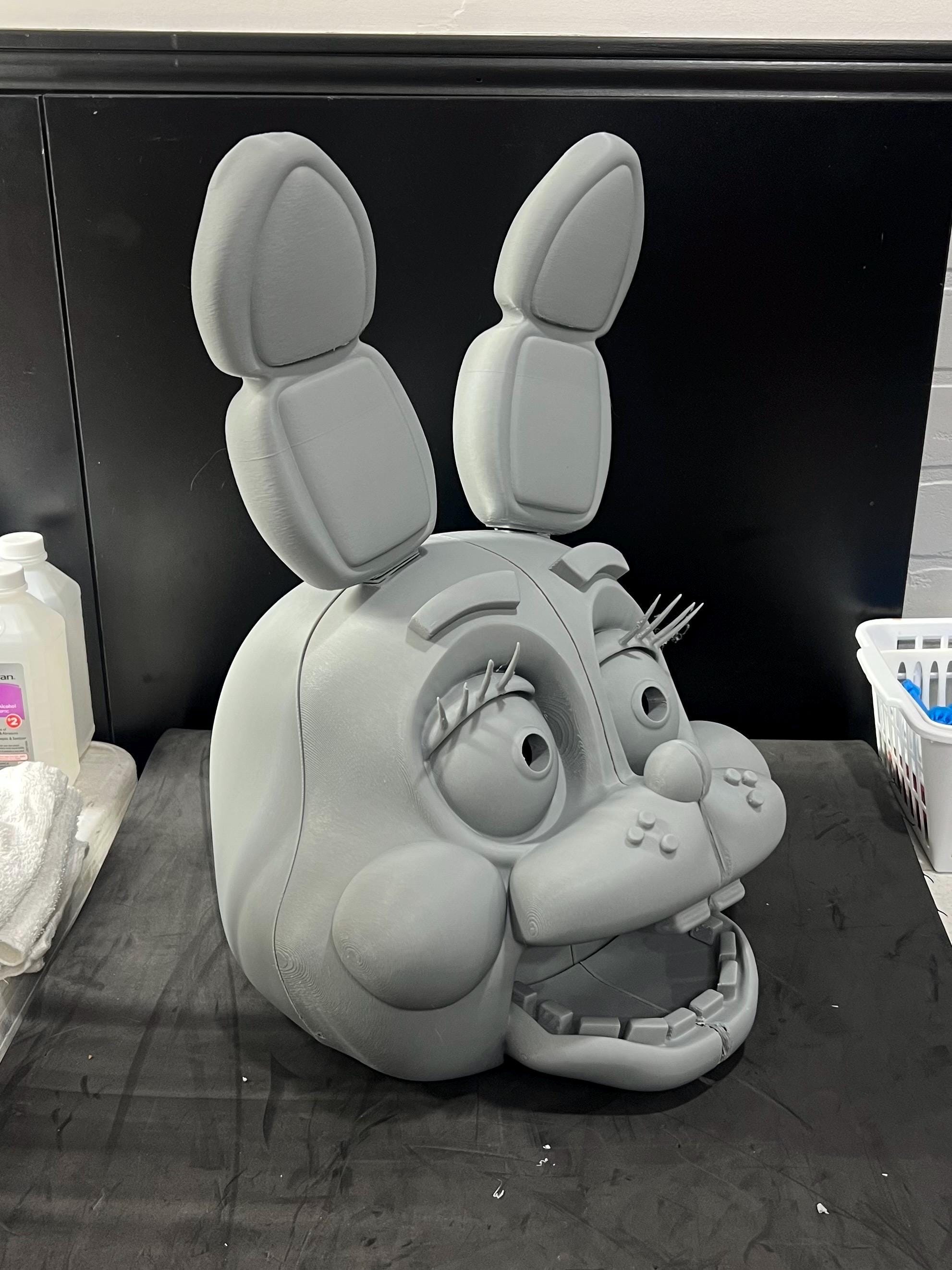 Toy Bonnie Helmet Life Size Wearable Cosplay FNAF Five Nights At Freddy’s