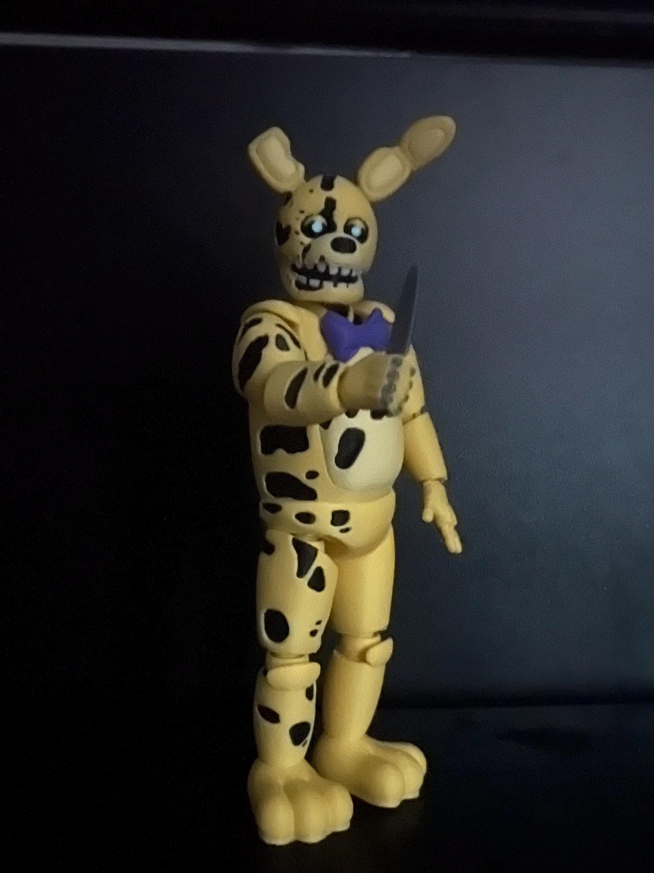 Yellow Rabbit / Springtrap GLOW FNAF Five Nights At Freddy’s Figure
