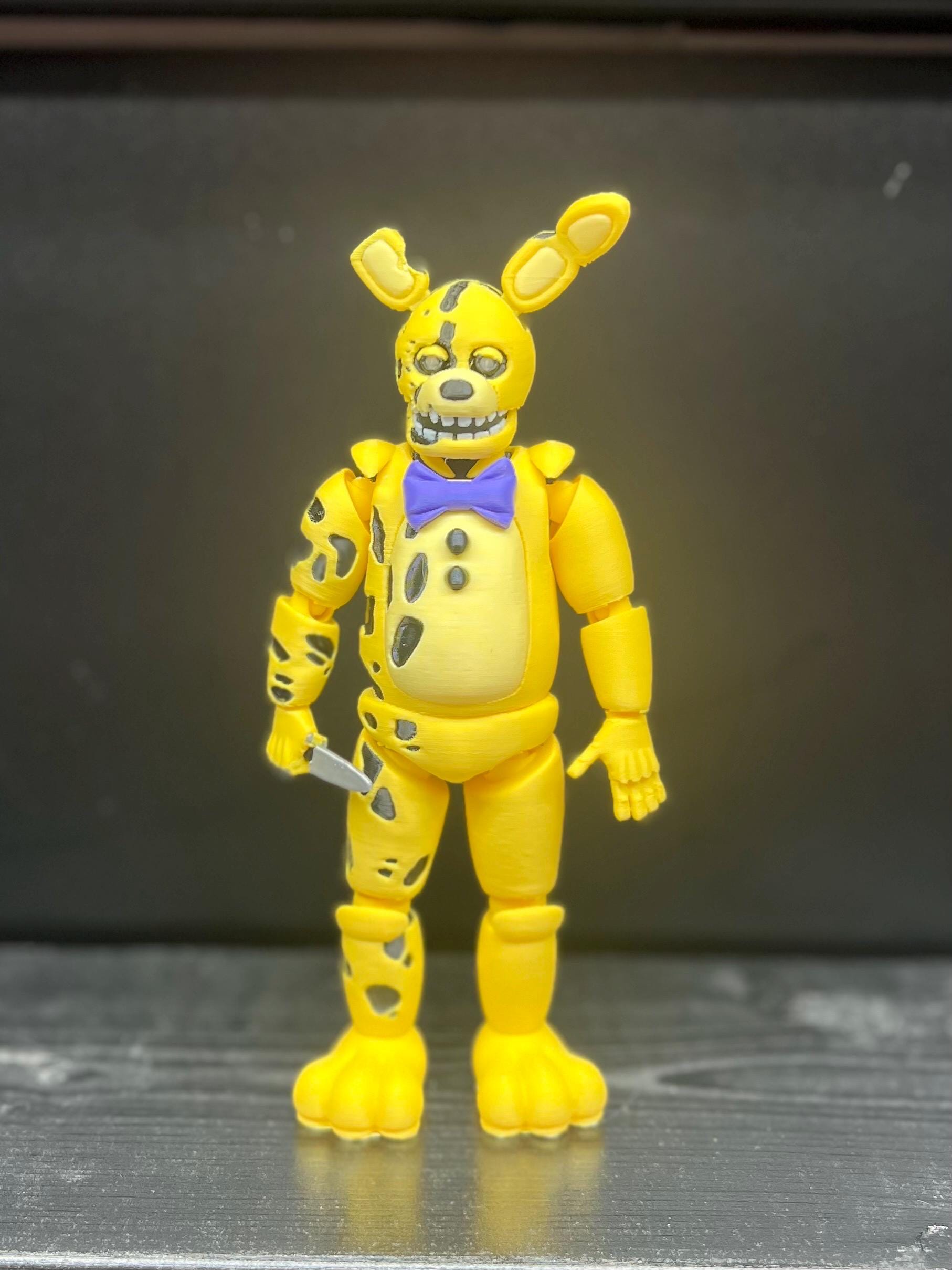 Yellow Rabbit / Springtrap GLOW FNAF Five Nights At Freddy’s Figure