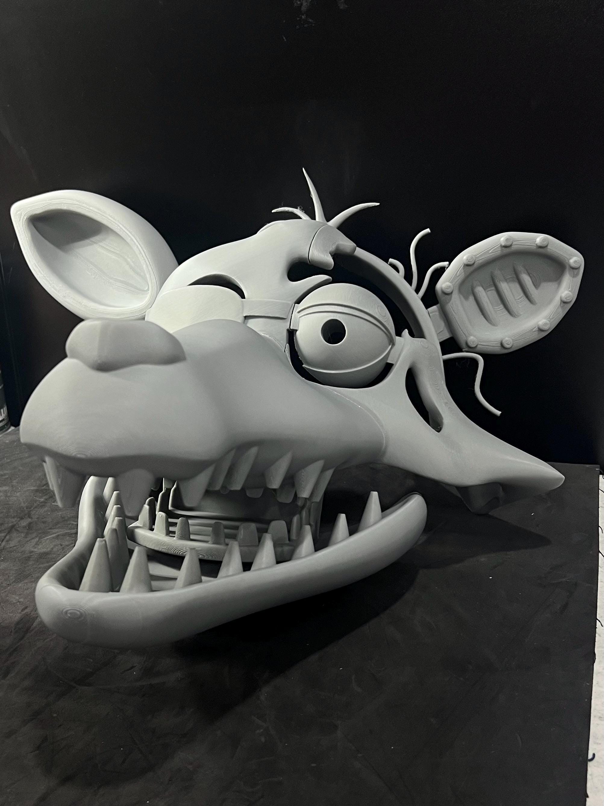 Withered Foxy Cosplay MASK Life Size Fnaf Five Nights At Freddy’s