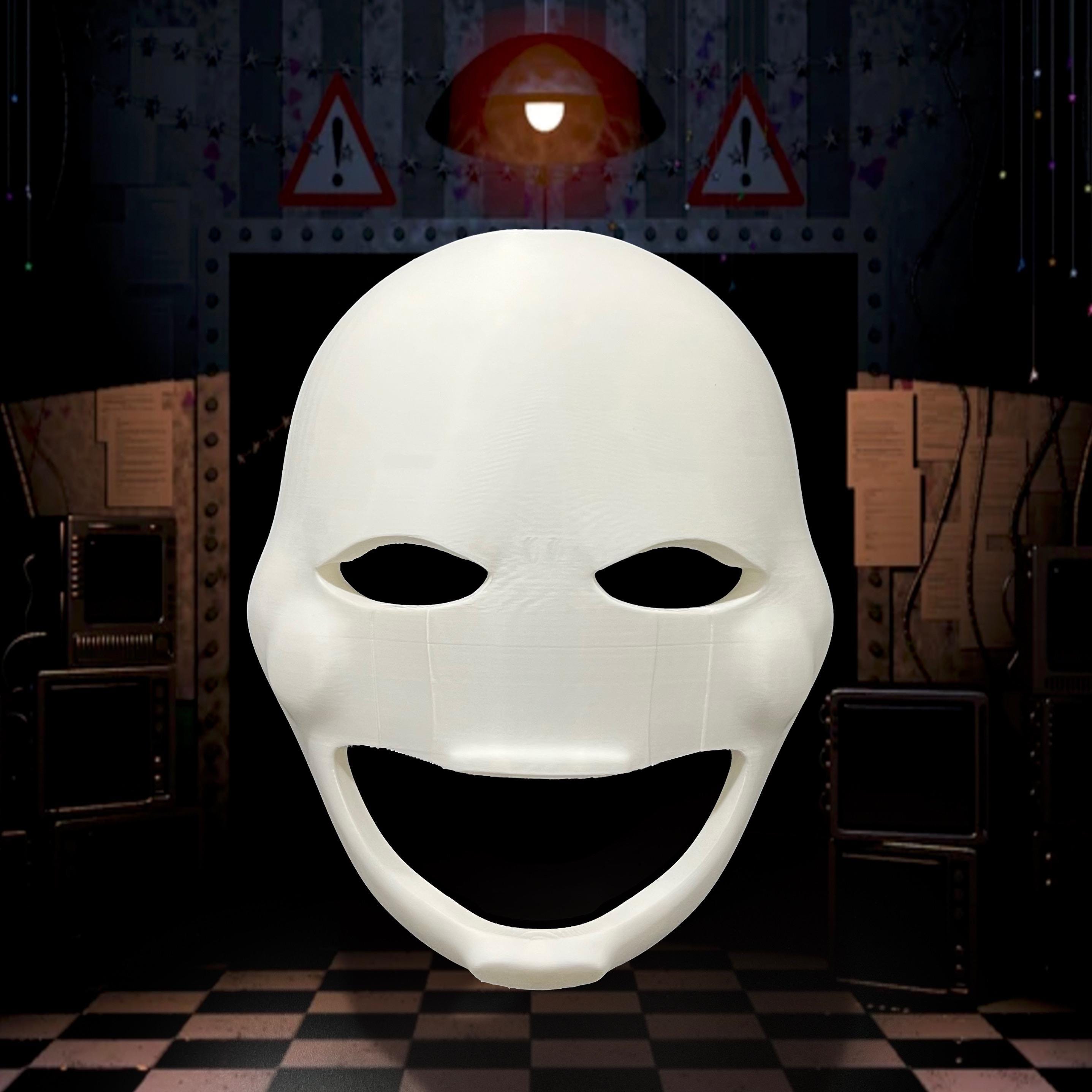 Wearable Marionette / Puppet Mask FNAF Five Nights At Freddy’s Uncolored