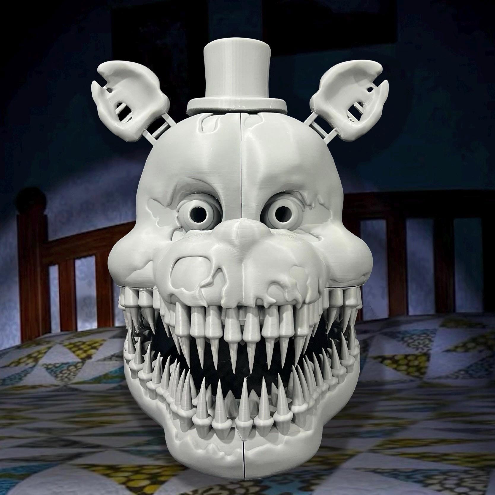 Nightmare Fredbear Cosplay FULL HELMET FNAF Five Nights At Freddy’s