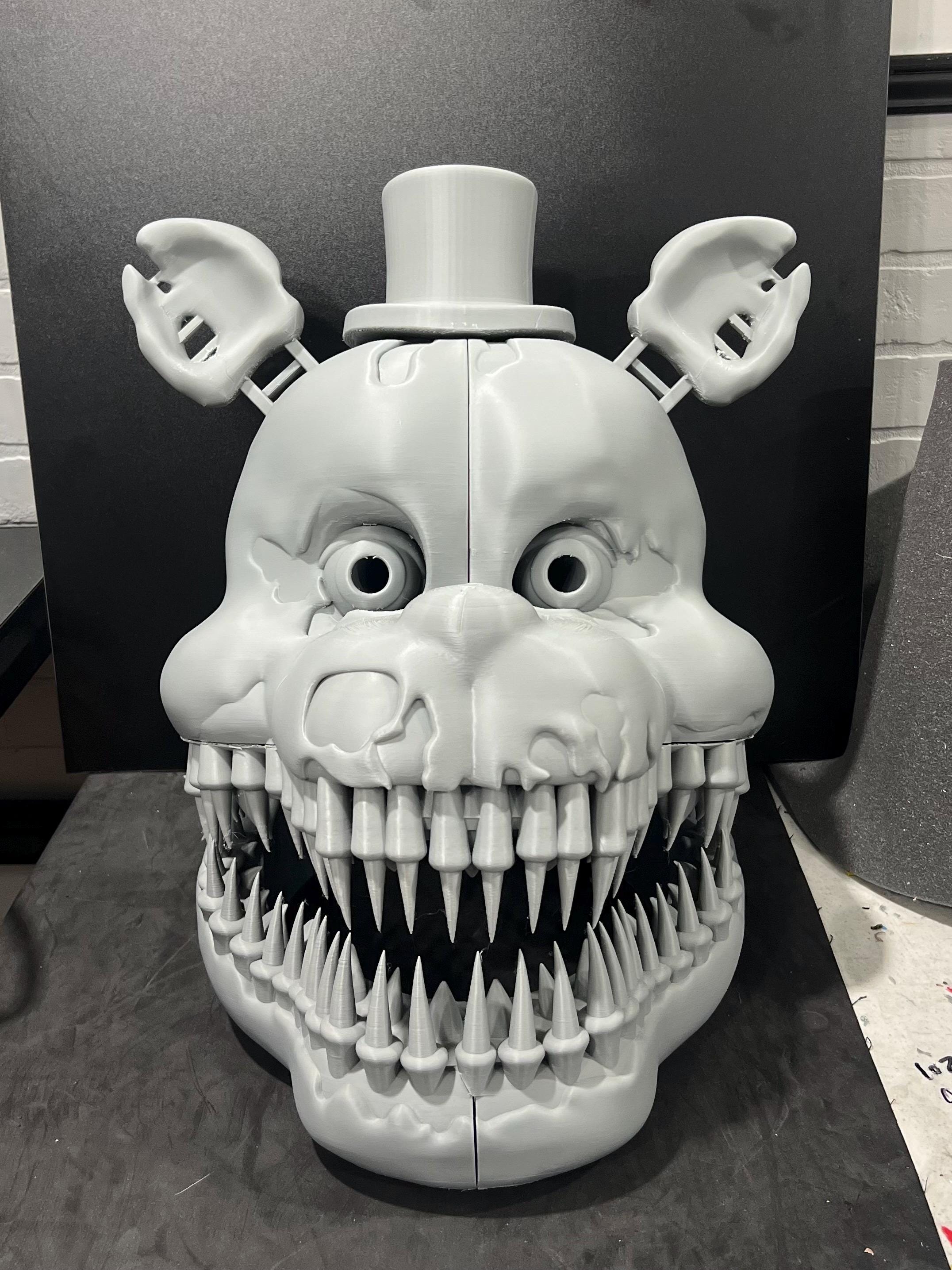 Nightmare Fredbear Cosplay FULL HELMET FNAF Five Nights At Freddy’s
