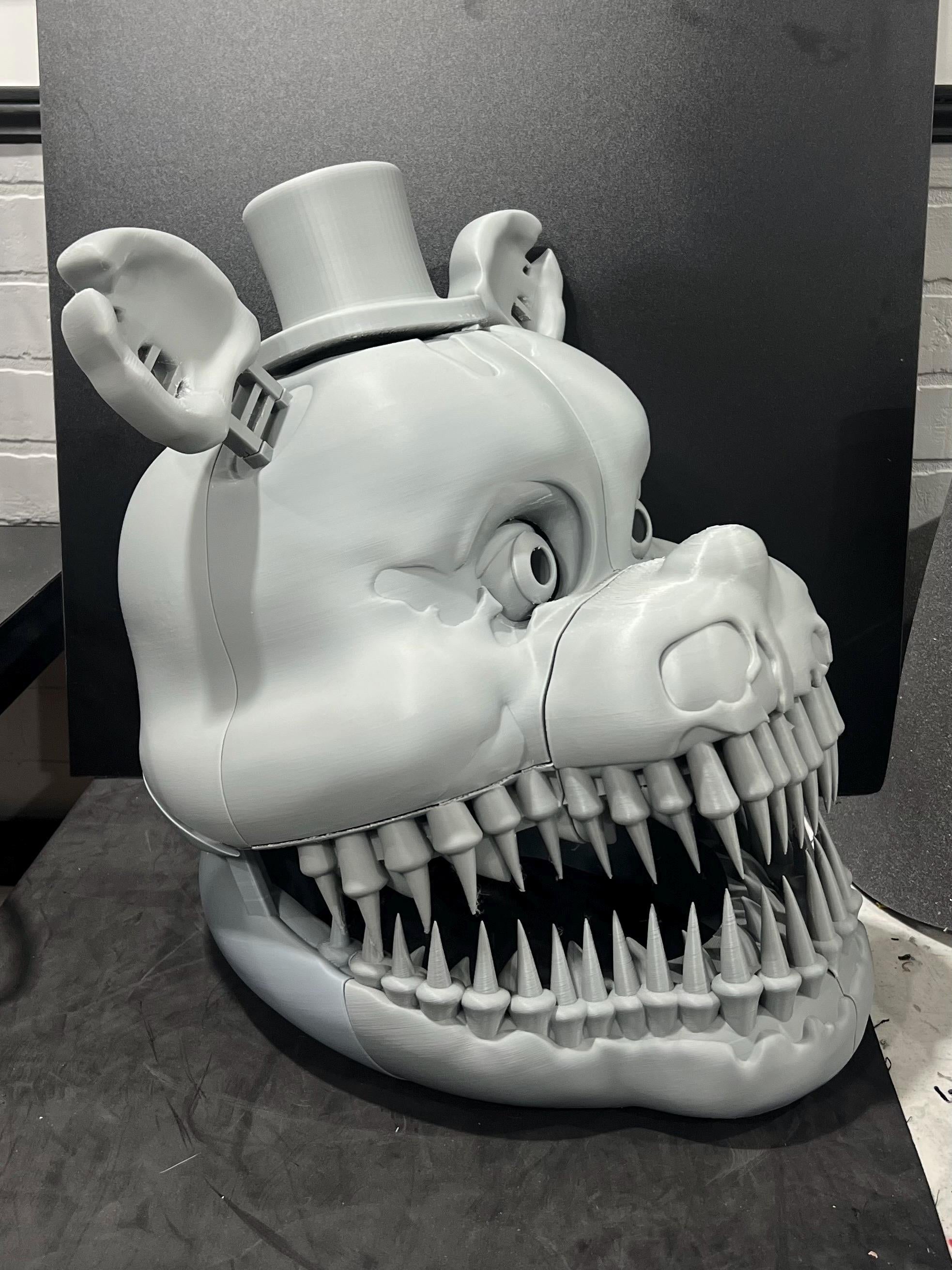 Nightmare Fredbear Cosplay FULL HELMET FNAF Five Nights At Freddy’s