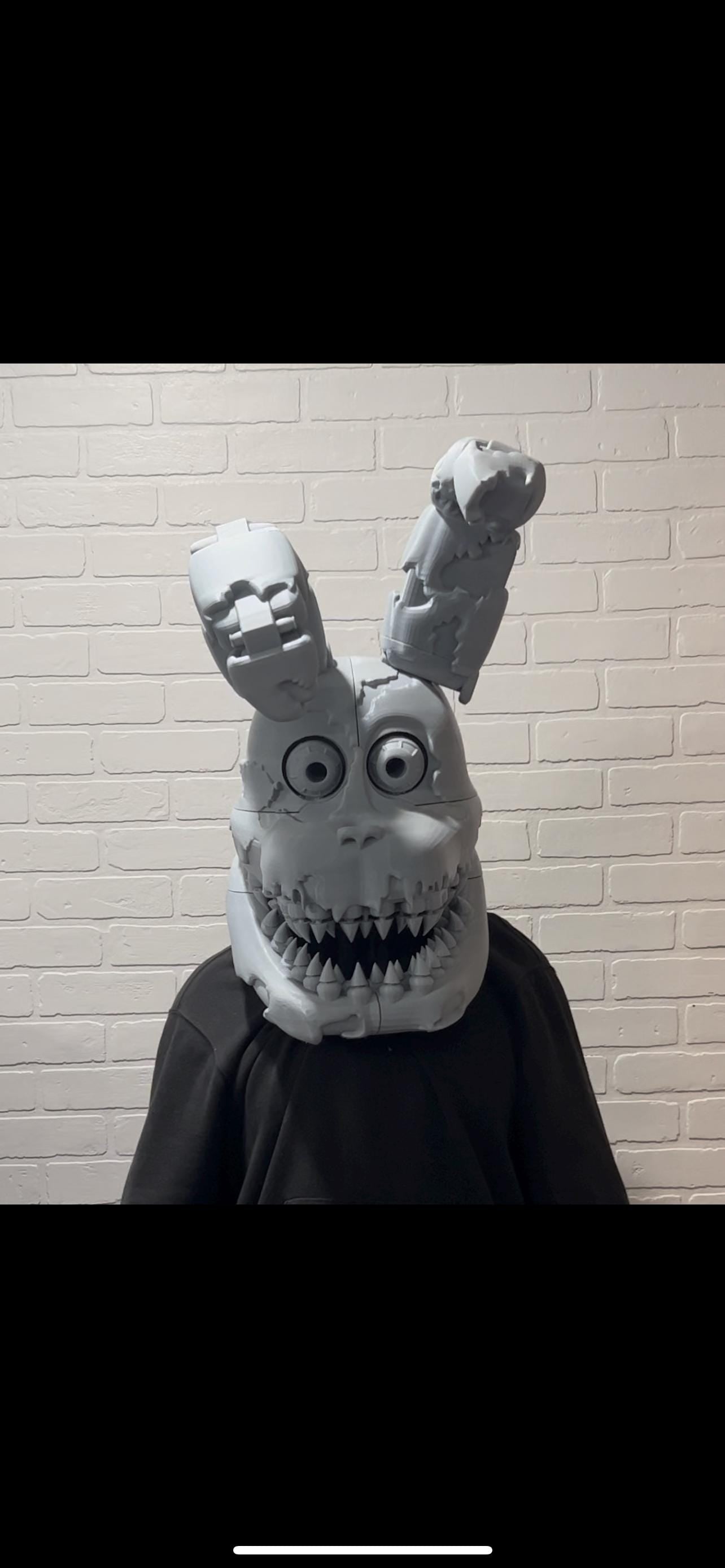 Nightmare Bonnie HELMET Cosplay FNAF Five Nights At Freddy’s
