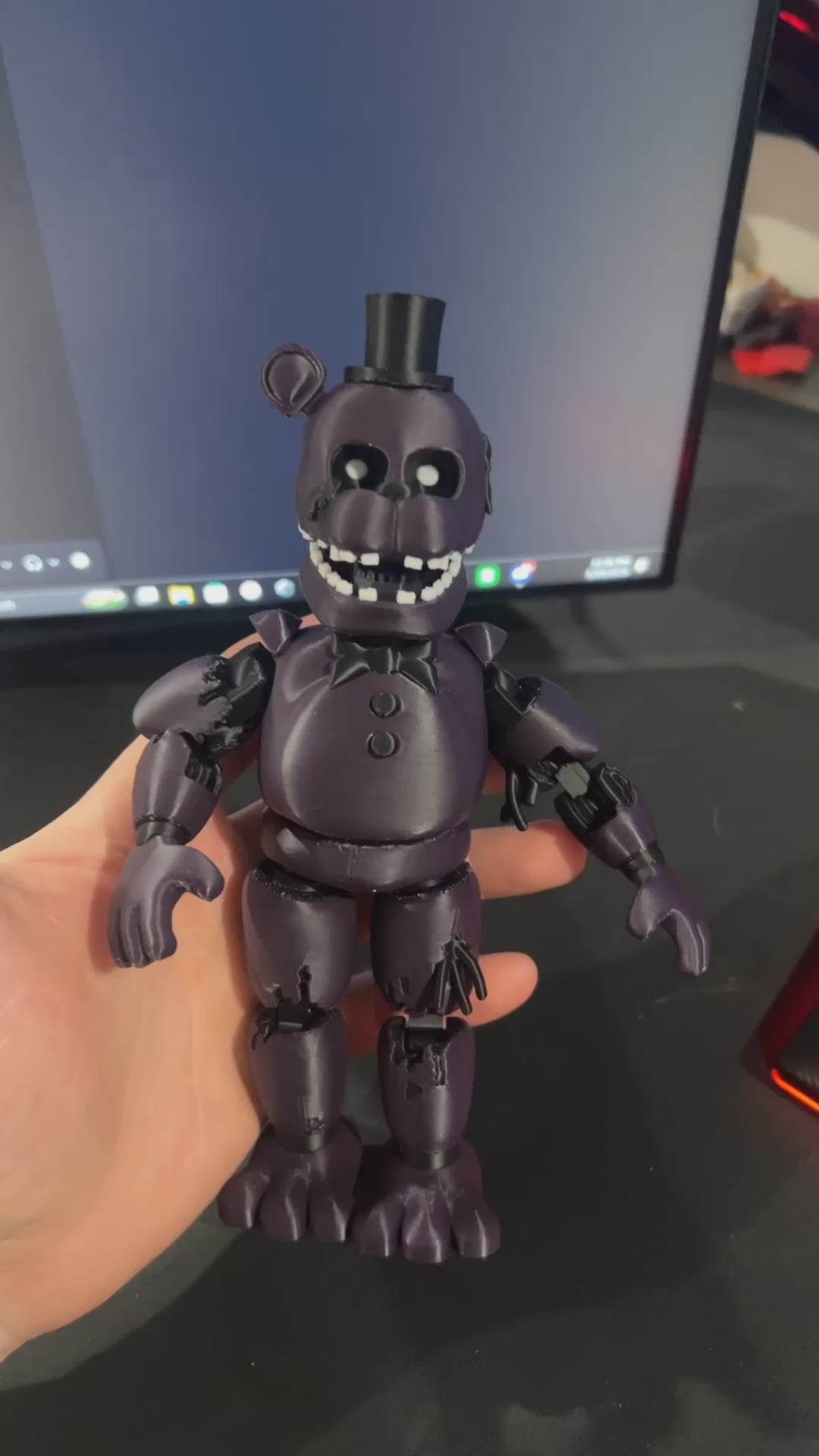 Shadow Freddy Custom Articulating Figure FNAF Five Nights At Freddy’s