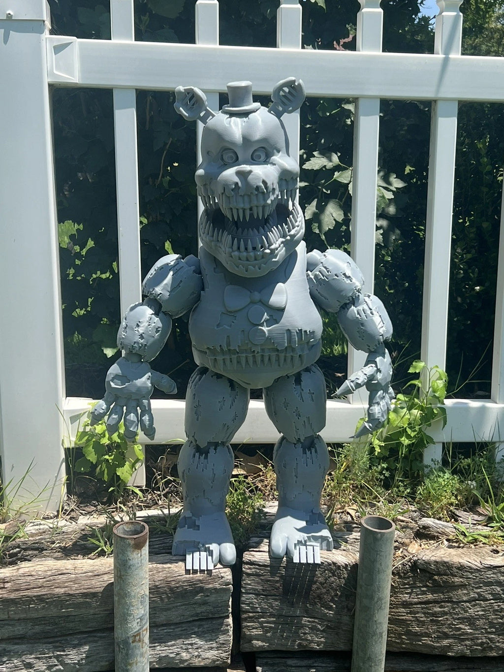 Jumbo Articulating Nightmare Fredbear Figure FNAF Five Nights At Freddy’s